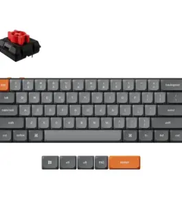 Геймърска Механична клавиатура Keychron K9 Max QMK HS 60% Keychron Milk POM Switch Red