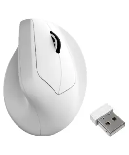 Ергономична мишка Keychron M5 Wireless 8K - White
