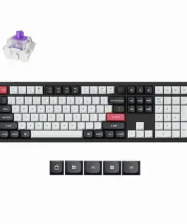 Безжична механичка клавиатура Keychron Q6 HE QMK Gateron Double-Rail Magnetic Switch - Carbon