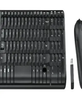 КОМПЛЕКТ МИШКА + КЛАВИАТУРА LOGITECH MK220 US - Wireless / Безжична - Black - БЕЗ БДС КИРИЛИЗАЦИЯ (WITHOUT BDS CYRILLIC