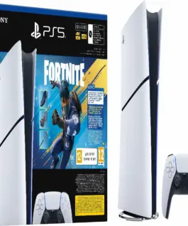 Alternative view of Конзола PlayStation 5 (Slim) - Digital Edition + Fortnite Flowering Chaos