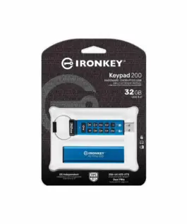 USB памет KINGSTON IronKey Keypad 200 - 32GB XTS-AES 256-bit