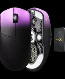 Lamzu професионална геймърска мишка MAYA X 8K – Wireless Gaming Mouse – Purple