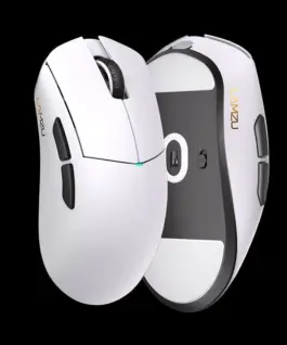 Lamzu професионална геймърска мишка PARO 8K White – Wireless Gaming
