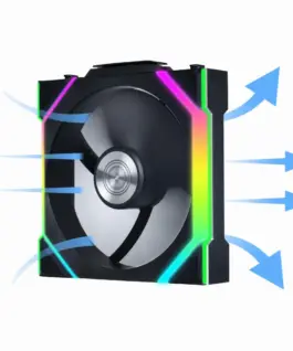 Alternative view of Вентилатор Lian Li UNI FAN SL Wireless ARGB PWM - 120 mm Черен