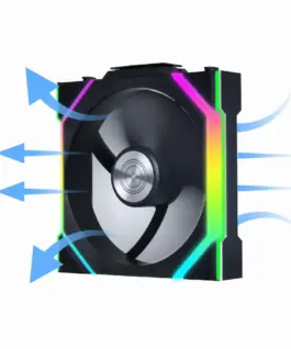 Alternative view of Вентилатор Lian Li UNI FAN SL Wireless ARGB PWM Reverse Blade - 120 mm Черен