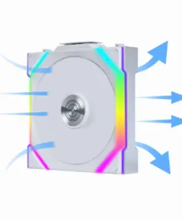 Вентилатори 3бр Lian Li UNI FAN SL Wireless ARGB PWM - 120 mm Бели