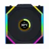 Вентилатор Lian Li UNI FAN SL Wireless LCD ARGB PWM - 120 mm Черен