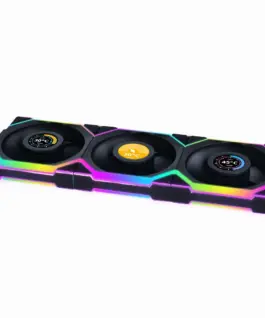 Alternative view of Вентилатори 3бр Lian Li UNI FAN SL Wireless LCD Reverse Blade ARGB PWM - 120 mm Черни