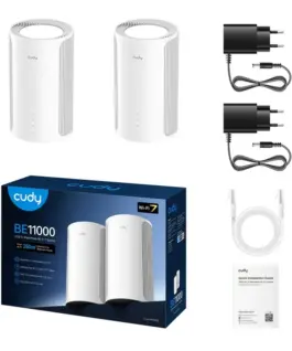 Безжична MESH система Cudy M11000 BE11000 Tri-Band 2.4/5/6Ghz 688 - 5765 Mbps -