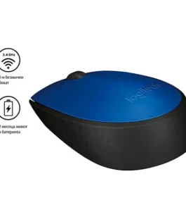 МИШКА LOGITECH M171 – Wireless / Безжична – Blue Black – PN