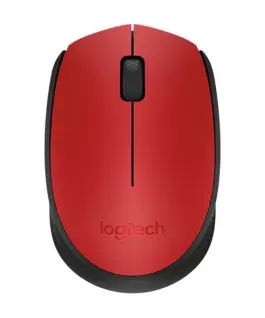 МИШКА LOGITECH M171 - Wireless / Безжична  - Red Black - PN 910-004641