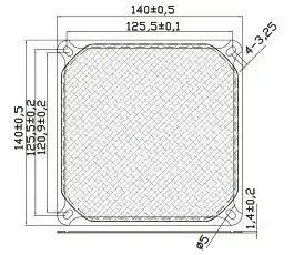 Alternative view of Evercool Филтър Fan Filter Metal Black - 140mm