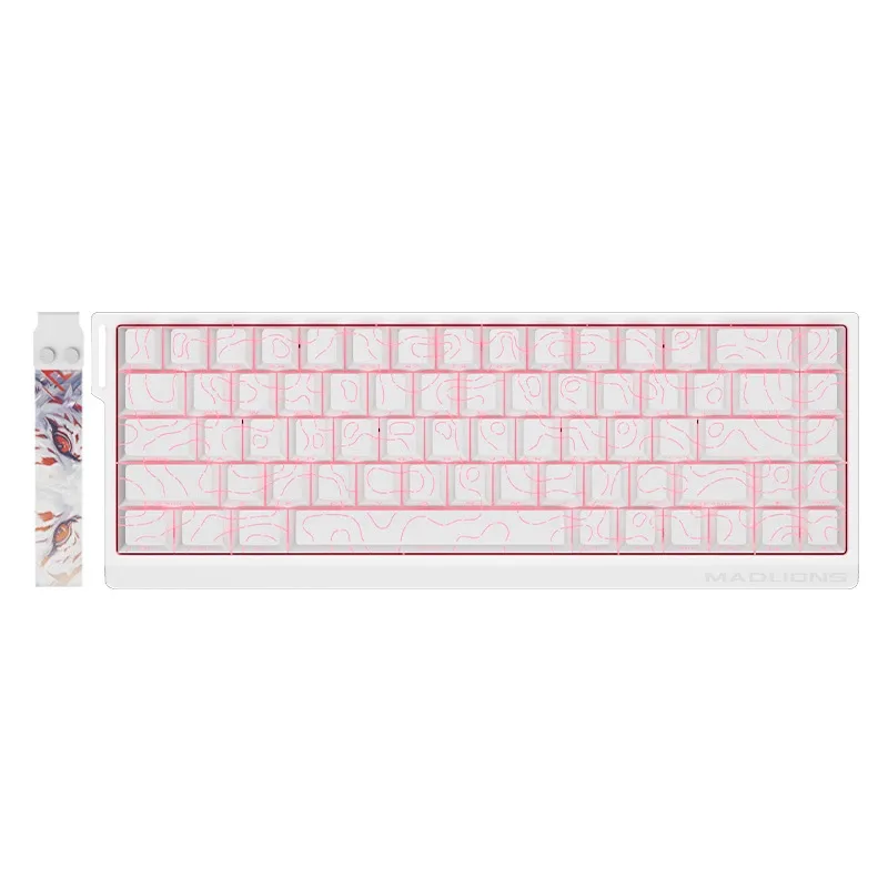 Madlions професионална геймърска механична клавиатура Professional Gaming Mechanical Keyboard MAD 68 HE Flagship V2 - 8K Magnetic Amber Pro Switches -