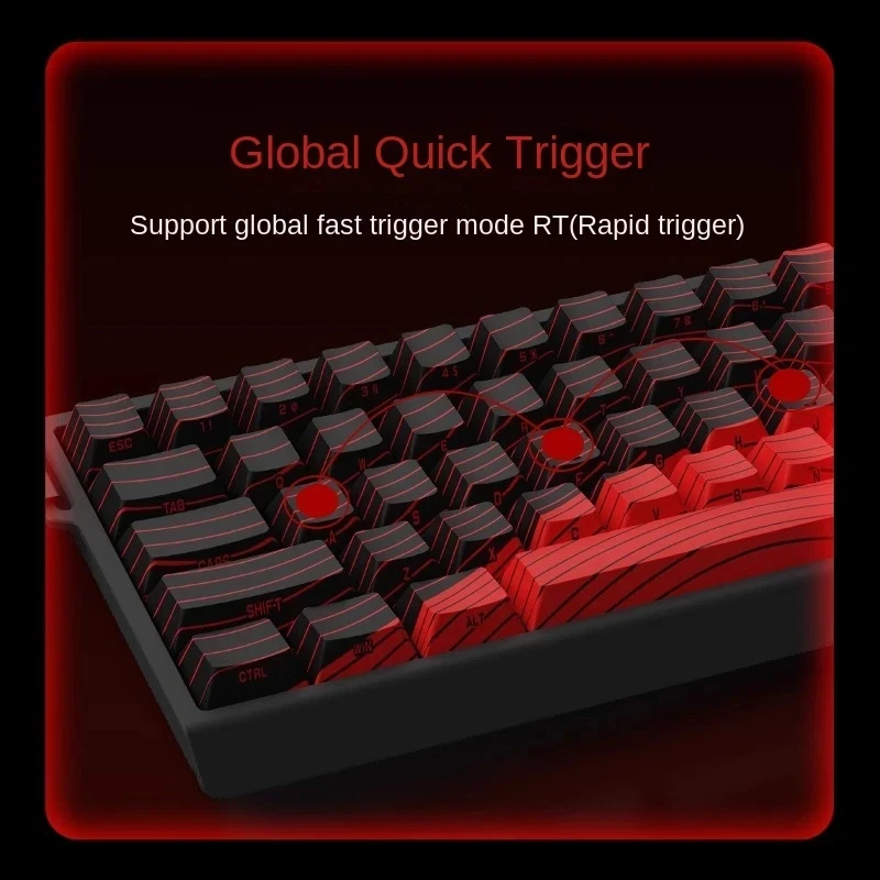 Madlions професионална геймърска механична клавиатура Professional Gaming Mechanical Keyboard MAD 68 HE Flagship V2 - 8K, Magnetic Amber Pro Switches - White - Image 4