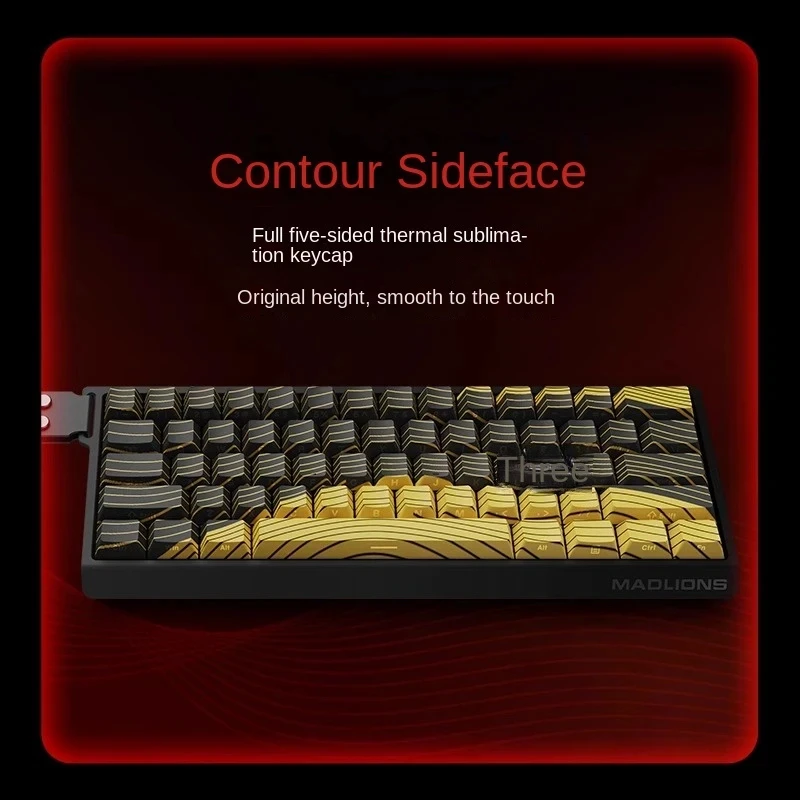 Madlions професионална геймърска механична клавиатура Professional Gaming Mechanical Keyboard MAD 68 HE Flagship V2 - 8K, Magnetic Amber Pro Switches - White - Image 5