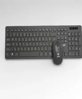Makki БДС клавиатура и мишка Combo Keyboard and Mouse Wireless 2.4G BG low-profile chocolate -