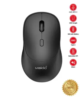 Makki безжична мишка Wireless Mouse MAKKI-MSX-2401 - USB-C Silent 1600dpi 2.4G Bluetooth