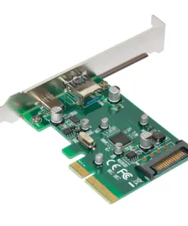 Alternative view of Makki PCI-E card 2 x USB3.1 A+C ports - MAKKI-PCIE-2XUSB31-AC-V1