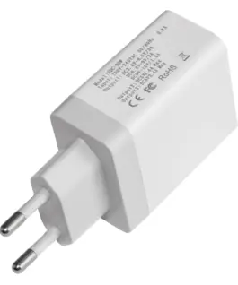 Alternative view of Makki бързо зарядно Fast Charger - QC3.0+2xUSB 30W White - MAKKI-QC30W3