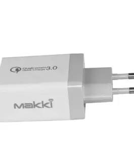 Makki бързо зарядно Fast Charger – QC3.0+2xUSB 30W White –