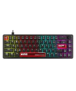 Marvo геймърска механична клавиатура Gaming Mechanical Keyboard Arma 67 KG935 - 1K TNT Peach Switches [Linear] (English