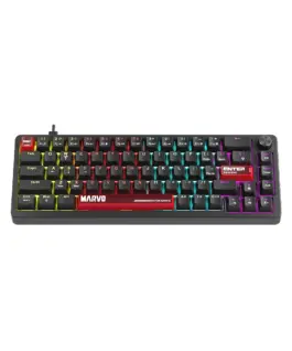 Alternative view of Marvo геймърска механична клавиатура Gaming Mechanical Keyboard Arma 67 KG935 - 1K, TNT Peach Switches [Linear], (English US)