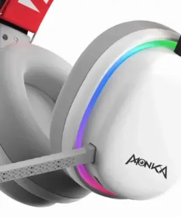 Alternative view of Marvo безжични геймърски слушалки Gaming Headphones Monka Echo RS - Bluetooth, 2.4G, RGB - MARVO-HG9070W