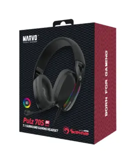 Marvo Геймърски слушалки Gaming Headphones Pulz 70S – 7.1 RGB –