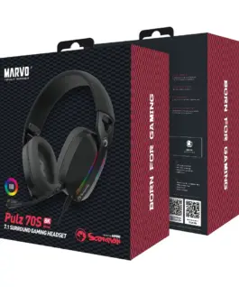 Marvo Геймърски слушалки Gaming Headphones Pulz 70S – 7.1 RGB –