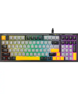 Marvo геймърска клавиатура Gaming Keyboard Soldat S50B - Rainbow 98 keys -