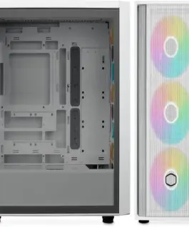 Кутия за компютър CoolerMaster MasterBox 600 - White ARGB