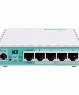Рутер MikroTik 10/100/1000Mbit PoE RAM - 512 MB USB - А RouterOS v7 License level 4