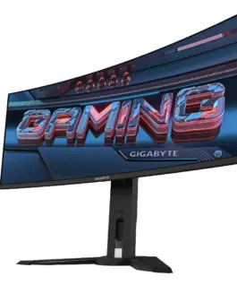 Alternative view of Гейминг монитор GIGABYTE MO34WQC - 34" QD-OLED, WQHD, 175Hz, 0.03ms, Vesa ClearMR 10000, HDR 400, KVM