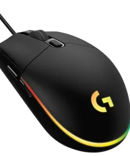 Геймърска мишка Logitech G203 Оптична (8000 dpi) USB RGB Черна