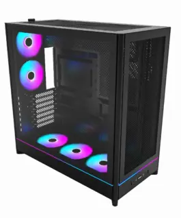 Alternative view of Montech кутия Case ATX - HS01 PRO (B) - 5 x 120 mm ARGB Fans, USB-C, Black