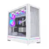 Montech кутия Case ATX - HS01 PRO (W) - 5 x 120 mm ARGB Fans USB-C White