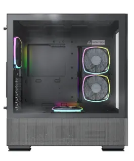 Alternative view of Montech кутия SKY TWO, Mid-tower Case, TG, 4x120mm ARGB Fans, Black