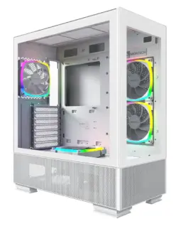 Montech кутия SKY TWO Mid-tower Case TG 4x120mm ARGB Fans White