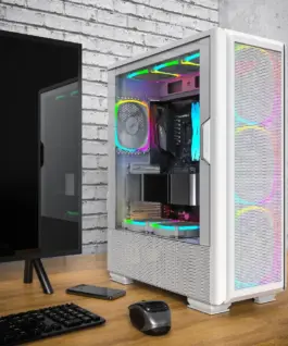 Alternative view of Montech кутия SKY TWO GX, Mid-tower Case, TG, 3x140mm ARGB Fans, White