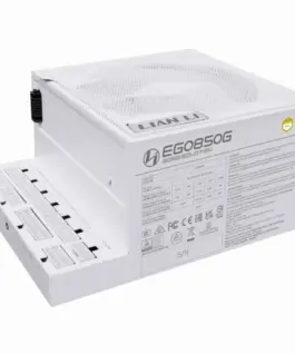 Alternative view of Захранващ блок Lian Li EDGE EGO850 White 850W 80+ Gold PCIe 5.1, ATX 3.1