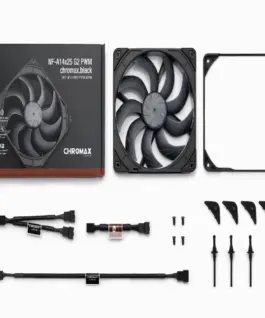 Noctua вентилатор Fan 140mm – A14x25 G2 PWM chromax.black