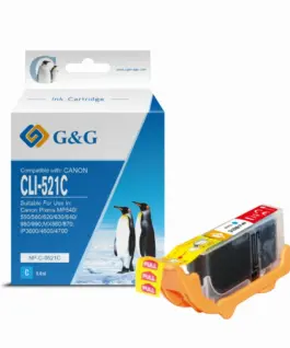 ГЛАВА ЗА CANON PIXMA iP 3600/4600/MP 540/620/630/980 - Cyan - ink tank - WITH CHIP / С ЧИП - /521/ - CLI-521C (CLI521C