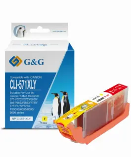 ГЛАВА ЗА CANON PIXMA MG 5750/5751/5752/5753/6850/6851/6852/6853/7750/7751/7752/7753 - HIGH CAPACITY - Yellow - BS0334C -