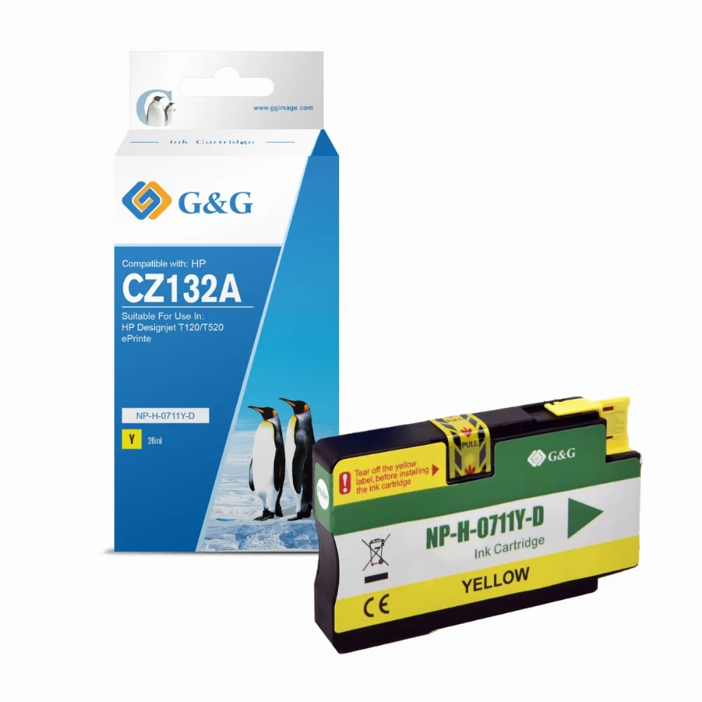 ГЛАВА ЗА HEWLETT PACKARD Designjet T120/T520 e-Printer series - Yellow - /711Y/ - CZ132A - PN NP-H-711Y -