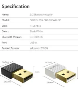 Orico блутут адаптер Bluetooth 5.0 USB adapter