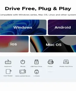 Orico хъб USB3.0 HUB 7 port Black – CL7U-U3-10-GY-BP