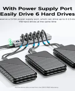 Orico хъб USB3.0 HUB 7 port Black – CL7U-U3-10-GY-BP