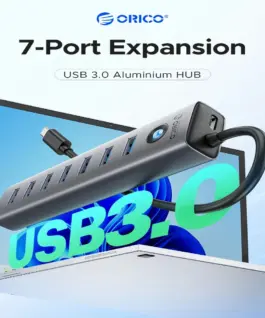 Orico хъб USB3.0 HUB 7 port Black – CL7U-U3-10-GY-BP