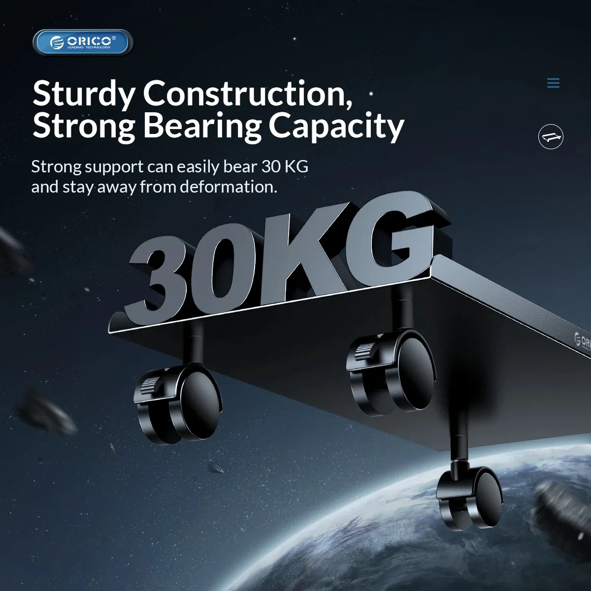 Orico поставка за компютър PC Stand - Computer Bracket - Water Resistant, Black - CPB6-BK - Image 70